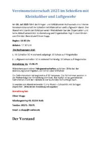 Schießen 2025